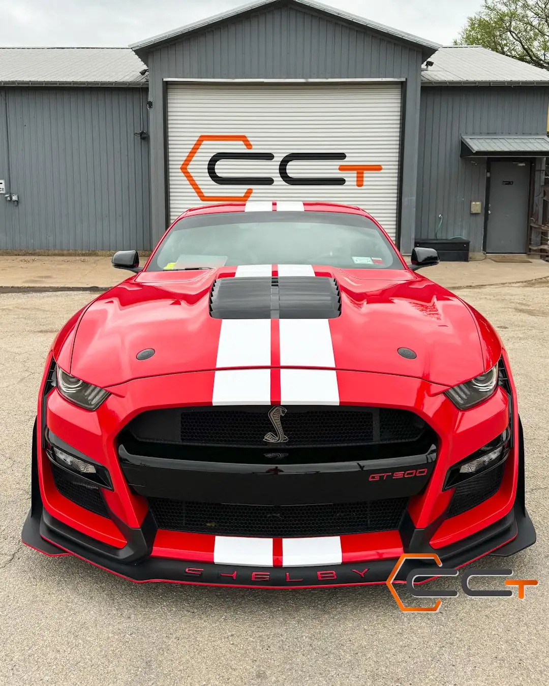 Shelby GT500 outside CCT Auto Protection Studio in Austin, TX
