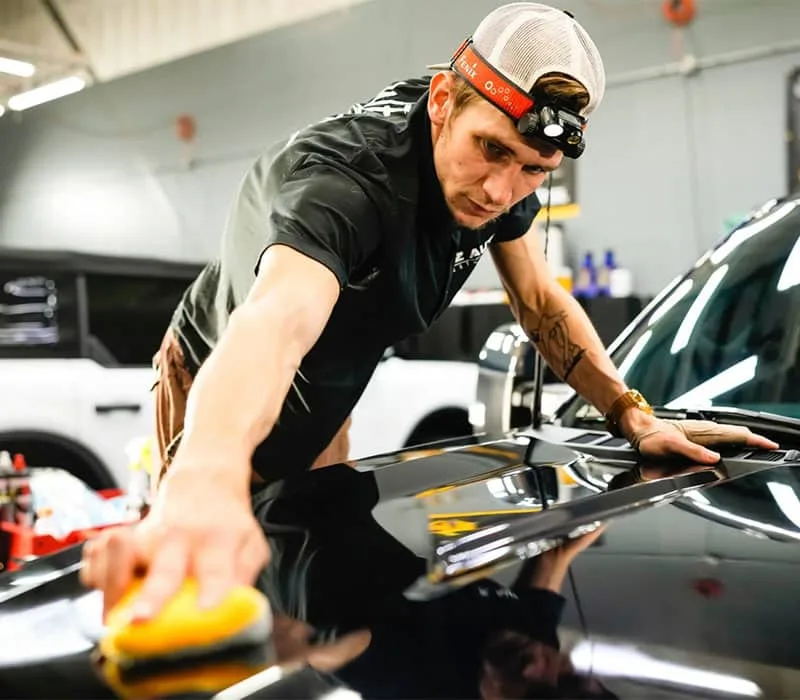Ceramic coating hand application at AZ Auto Aesthetics