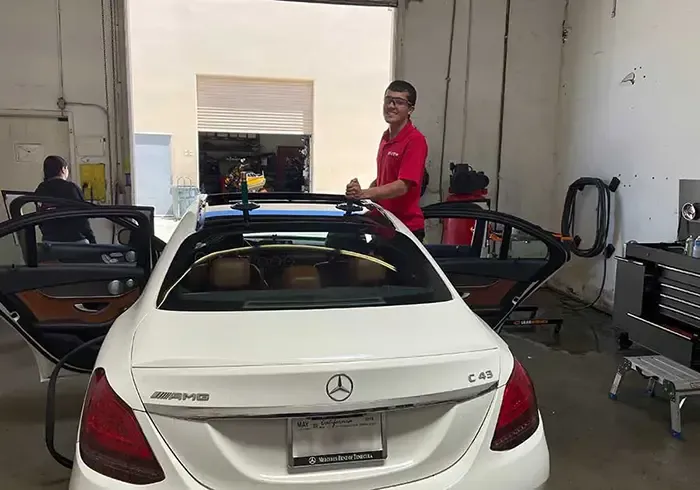 Faith Auto Glass & Tinting ceramic coating work in Temecula, CA