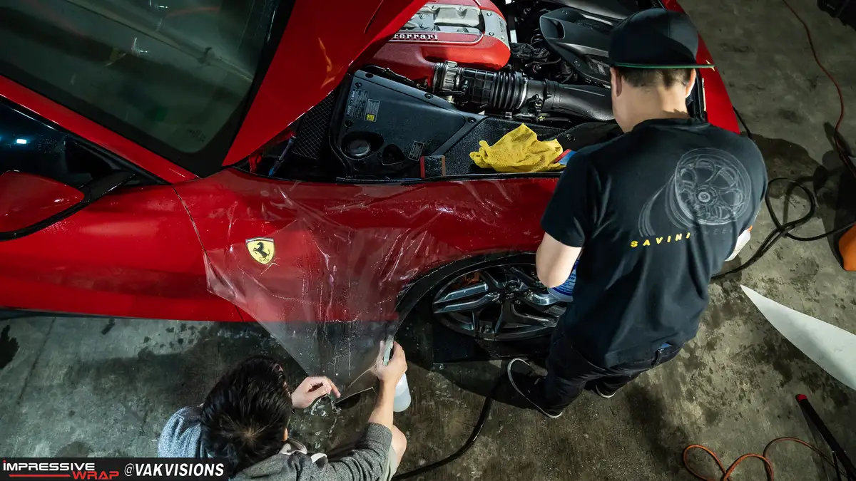 IMPRESSIVE WRAP ceramic coating work in Alhambra, CA