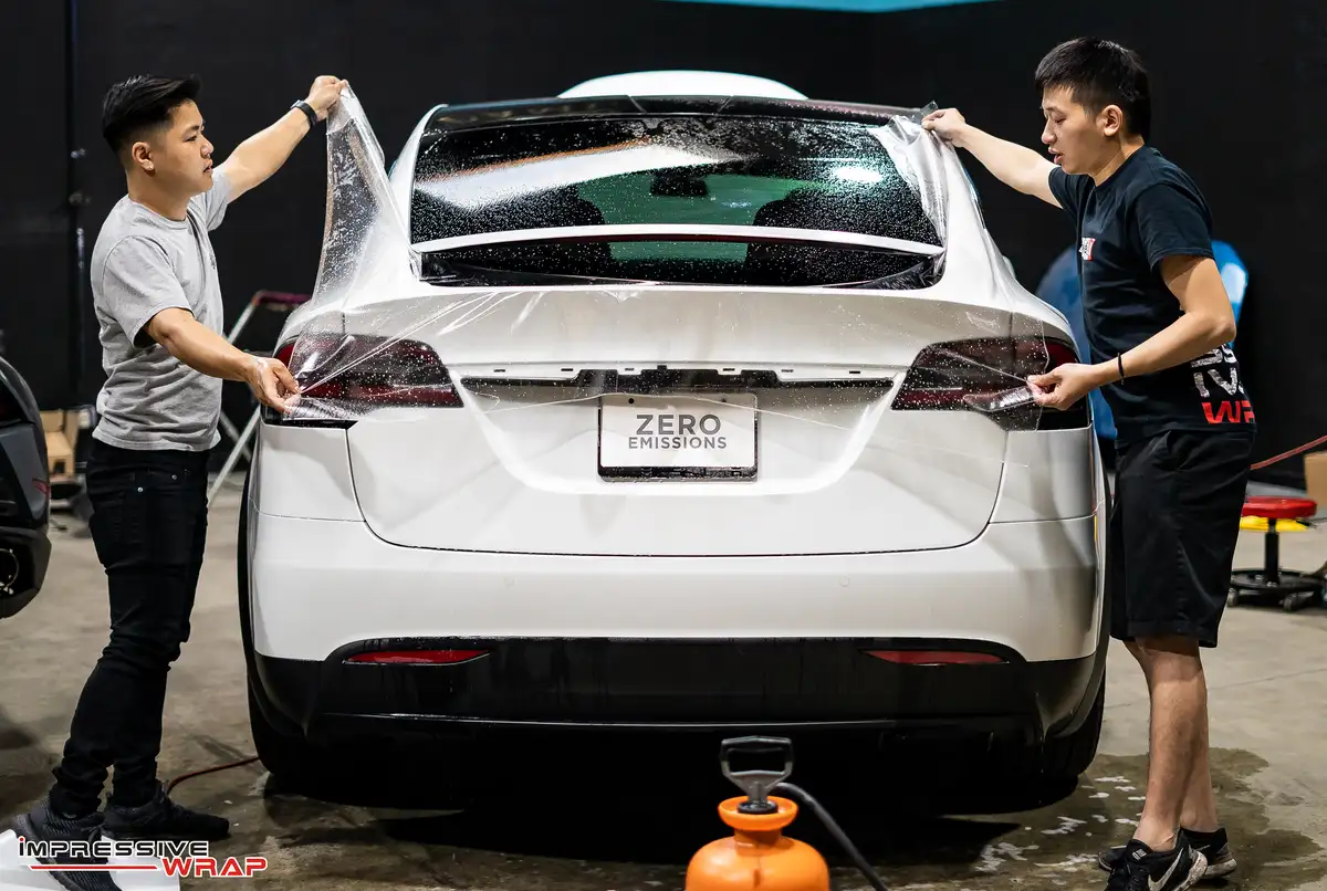 IMPRESSIVE WRAP ceramic coating work in Alhambra, CA