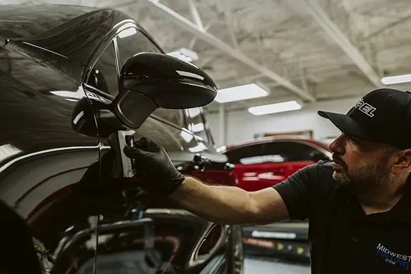 Midwest Tinting ceramic coating work in Overland Park, KS