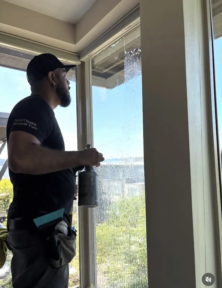 Nighthawk Window Tint ceramic coating work in Kirkland, WA