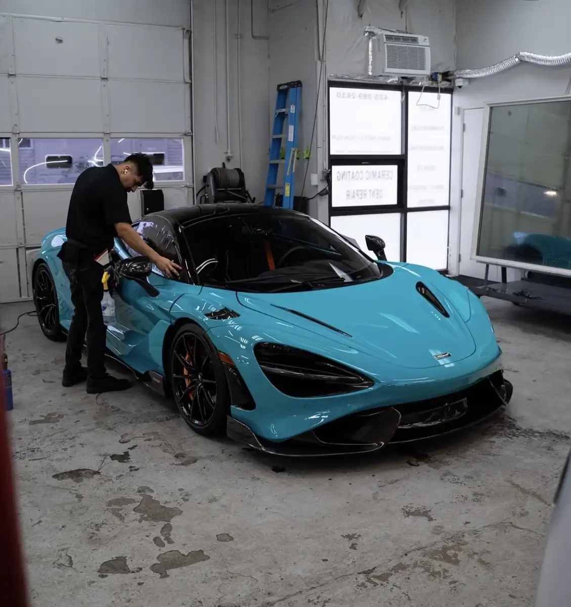 Nighthawk Window Tint ceramic coating work in Kirkland, WA