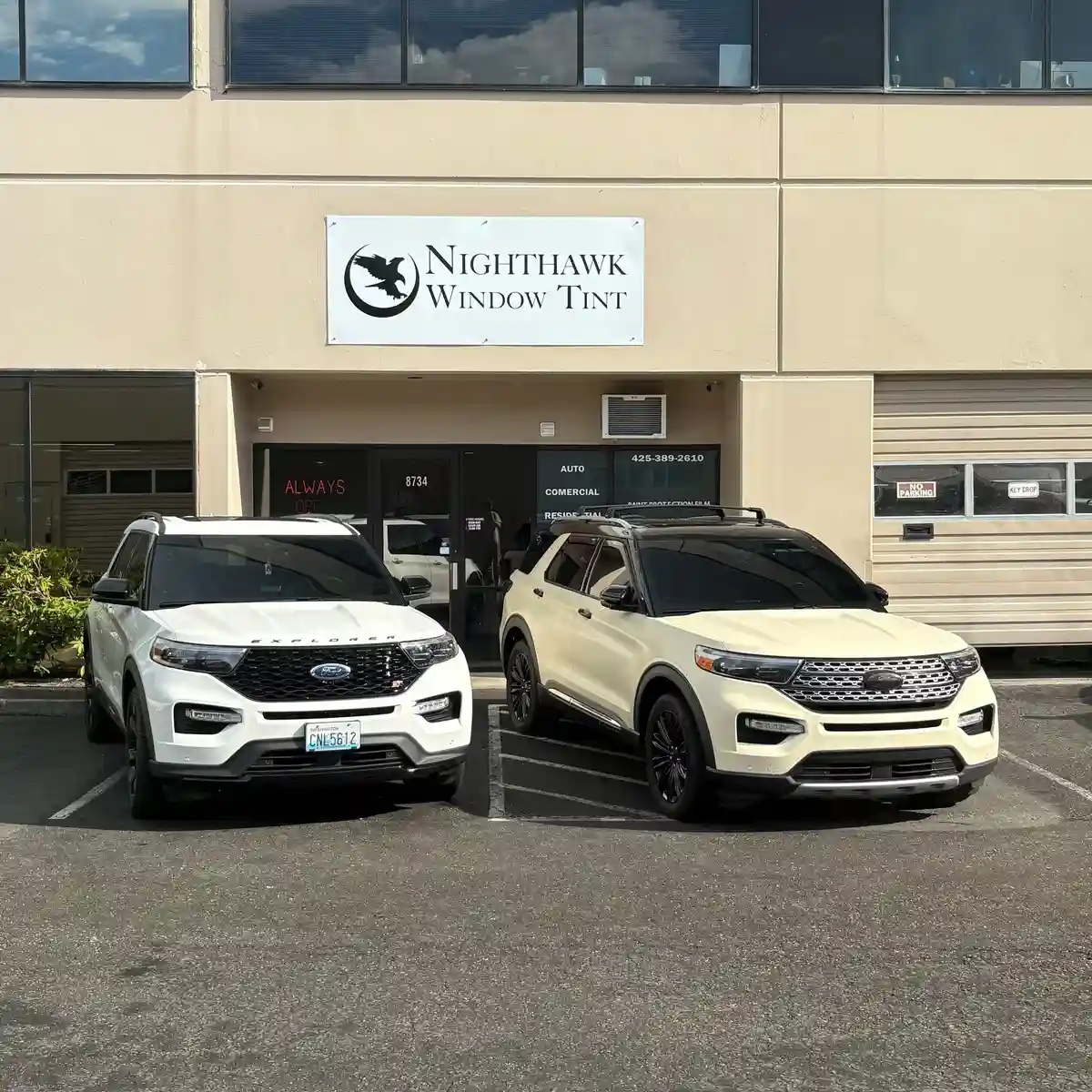 Nighthawk Window Tint ceramic coating work in Kirkland, WA