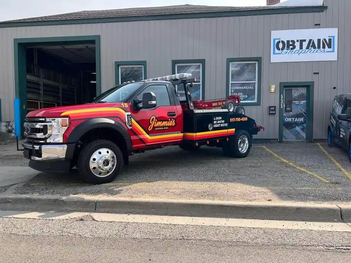 Obtain Graphics ceramic coating work in Jackson, MI