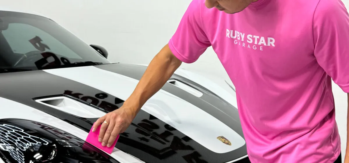 Ruby Star Garage ceramic coating work in Hallandale Beach, FL