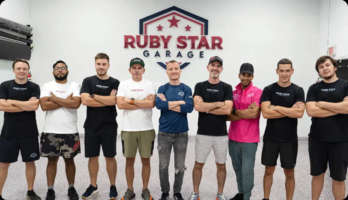 Ruby Star Garage ceramic coating work in Hallandale Beach, FL