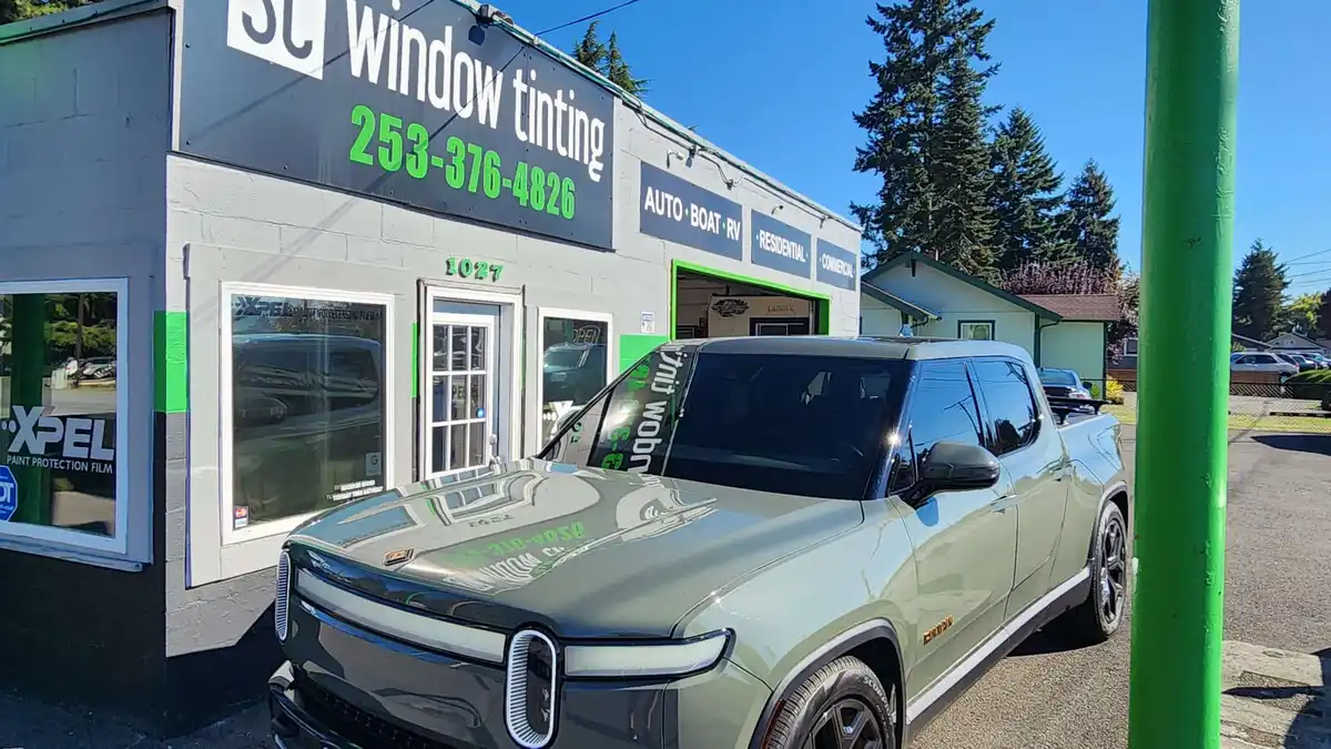 SC Window Tinting ceramic coating work in Puyallup, WA