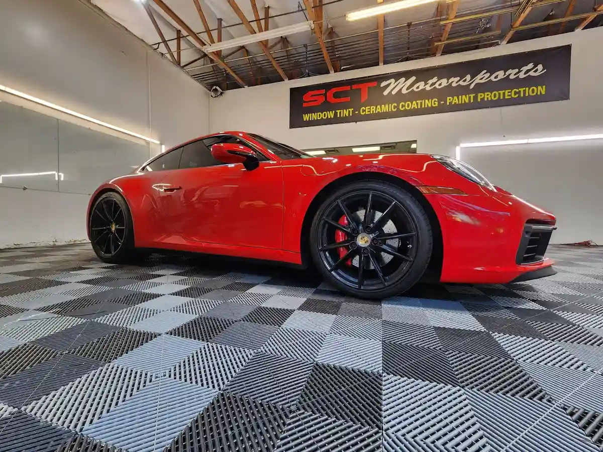 SCT Motorsports ceramic coating work in Upland, CA