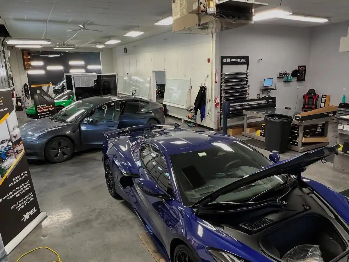 Shades of Gray Window Tinting ceramic coating work in Feasterville, PA