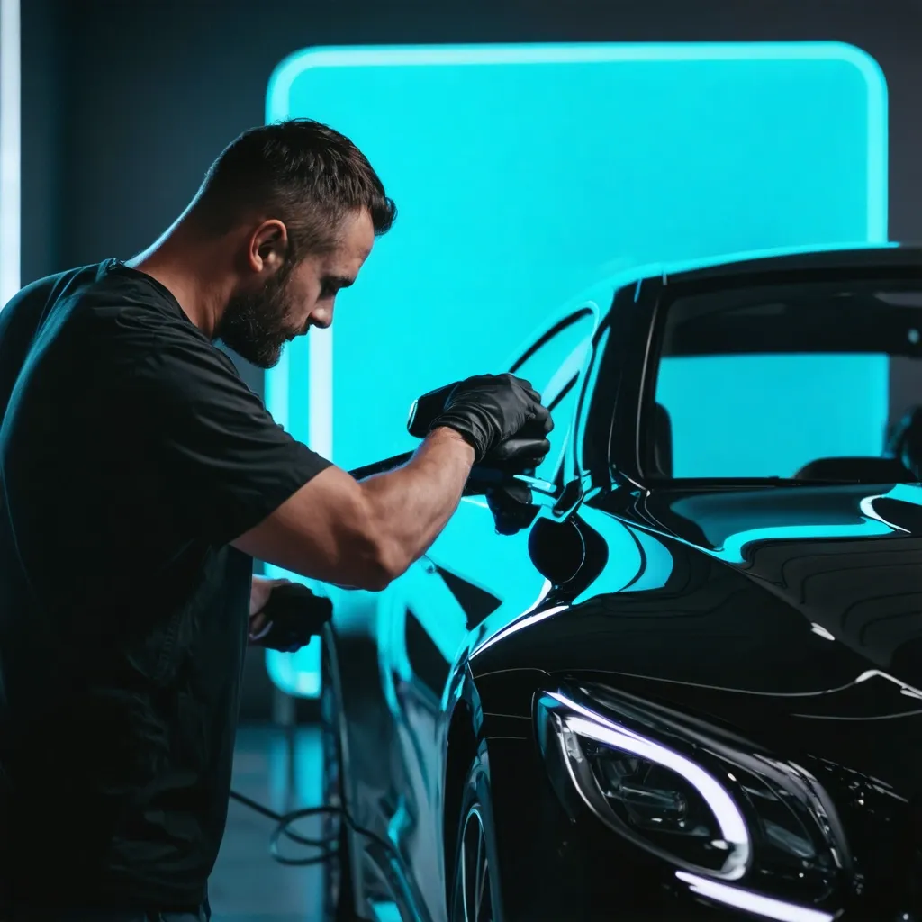 Starr Custom Tinting ceramic coating work in Port Charlotte, FL