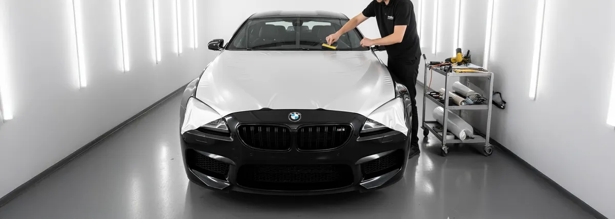 Sticker City ceramic coating work in Sherman Oaks, CA