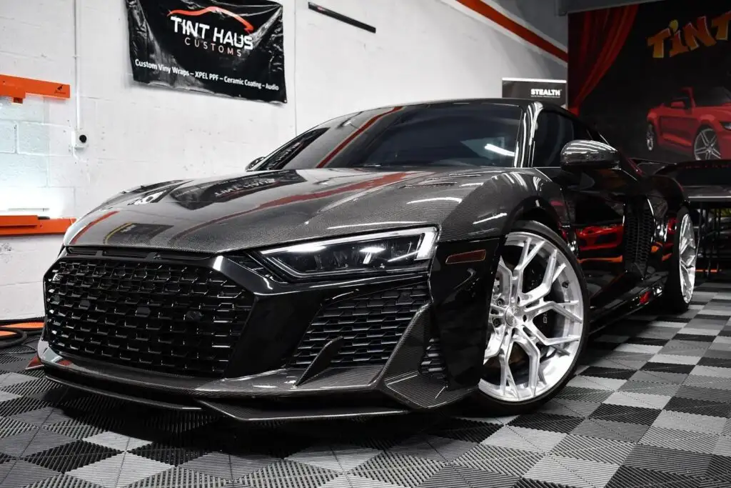 Tint Haus Customs ceramic coating work in Davie, FL