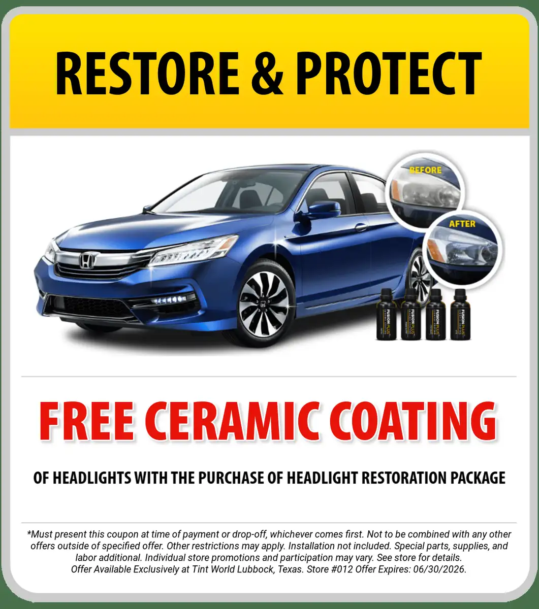 Tint World 012 Lubbock ceramic coating work in Lubbock Texas, TX