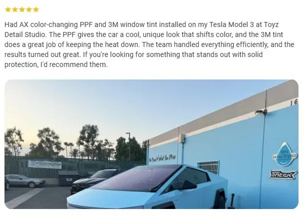 Toyz Detail Studio ceramic coating work in Irvine, CA