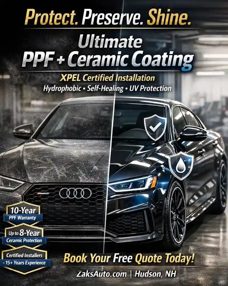 Zaks Auto ceramic coating work in Hudson, NH